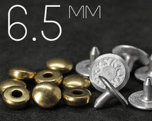 Load image into Gallery viewer, YKK | 6.5mm Convex-top Hollow Jeans Rivet | YR-OC50S
