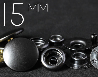 SELEX | 15mm Convex Top Ring-spring Snap Fastener | SXPS-YSCV15