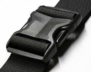 Woojin | 16MM (5/8”), 20MM (3/4”), 25MM (1”), 38MM (1-1/2”) Dual-adjust POM Side Release Buckle | W512