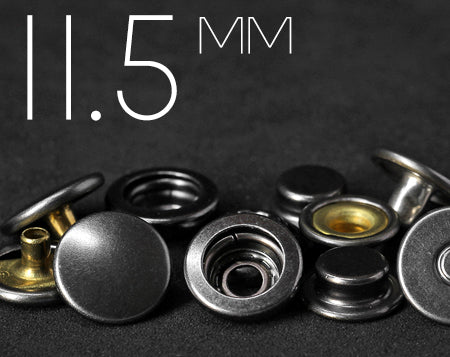 YKK | 11.5mm Convex Top Capped Ring-spring Snap Fastener | YC115-SK3X