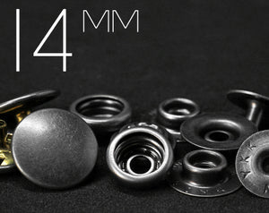 YKK | 14mm Convex Top Ring-spring Snap Fastener | YC14-SK35M