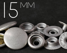 Load image into Gallery viewer, YKK | 24L / 15MM Convex Top Ring-spring Press Snap Fastener | YC15-PMX