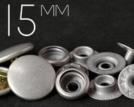 YKK - PERMEX | 24L / 15MM Convex Top Ring-spring Press Snap Fastener | YC15-PMX