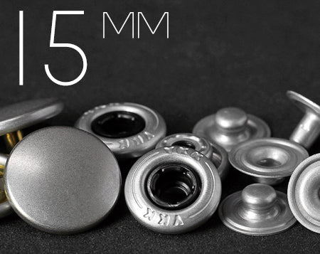 YKK | 15mm Convex Top Aluminum Snap Fastener | YC15-SWP30