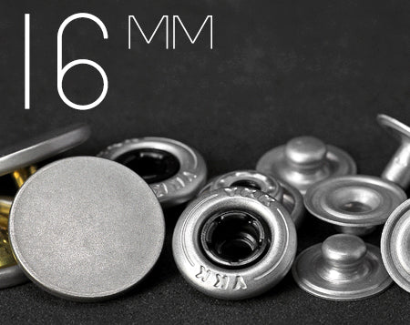 YKK | 16mm Flat Top Aluminum Snap Fastener | YF16-SWP30