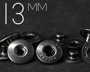 YKK | 13mm Hollow Convex Top Full Brass Snap Fastener | YHC13