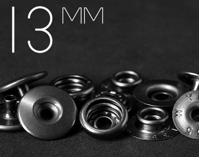 YKK | 13mm Hollow Convex Top Full Brass Snap Fastener | YHC13