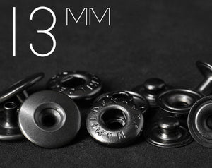 YKK | 13mm Hollow Convex Top Full Brass Snap Fastener | YHC13