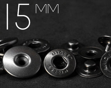 YKK | 15mm Hollow Convex Top S-spring Snap Fastener | YHC15-MI