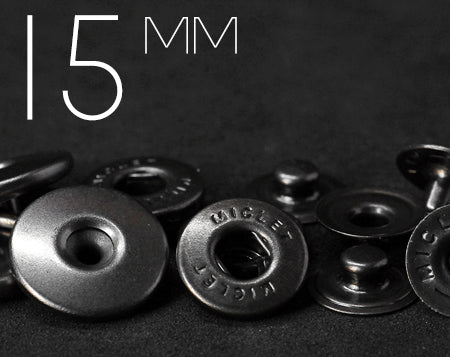 YKK | 15mm Hollow Convex Top S-spring Snap Fastener | YHC15-MI