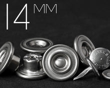 Load image into Gallery viewer, YKK | 14mm NET-PATTERN Single Prong Jeans Button with Matching Aluminum Tack | YPCB-INA14Y