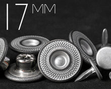 이미지를 갤러리 뷰어에 로드 , YKK | 16.8mm IWJ 싱글 프롱 청바지 단추 | YPCB-W168