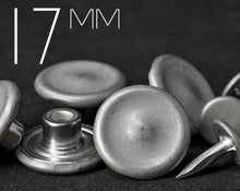 이미지를 갤러리 뷰어에 로드 , YKK | 17mm Rimmed Nipple Single Prong Jeans Button | YPCB-RN17