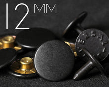 Load image into Gallery viewer, YKK | 12mm Full-brass Convex Jeans Rivet | YR-CV12F