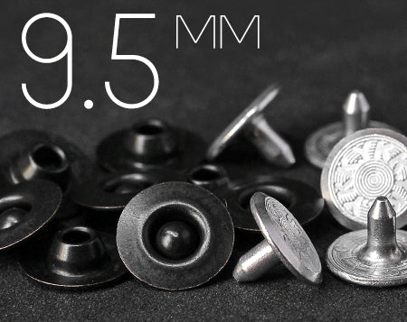 YKK | 9.5mm 인버티드 니플 청바지 리벳 | YR-IN95