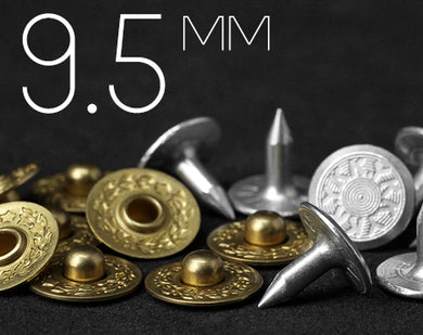 YKK | 9.5mm Laurel Wreath Nipple Jeans Rivet | YR-LN95