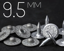 Load image into Gallery viewer, YKK | 9.5mm Laurel Wreath Nipple Jeans Rivet | YR-LN95