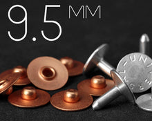 Load image into Gallery viewer, YKK | 9.5mm Nipple Jeans Rivet with UNIVERSAL Aluminum Tack | YR-N95U
