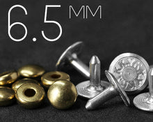 Load image into Gallery viewer, YKK | 6.5mm Convex-top Hollow Jeans Rivet | YR-OC75L