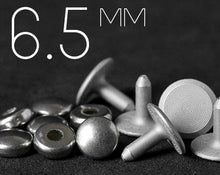 Load image into Gallery viewer, YKK | 6.5mm Convex-top Hollow Jeans Rivet with Copper Tack | YR-OC75C