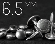 Load image into Gallery viewer, YKK | 6.5mm Convex Hollow Jeans Rivet with Matching Aluminum Tack | YR-OCY65A
