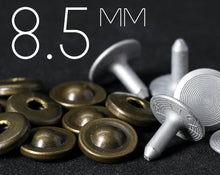 Load image into Gallery viewer, YKK | 8.5mm Hollow Nipple Jeans Rivet with Solid Copper Tack | YR-ON85C