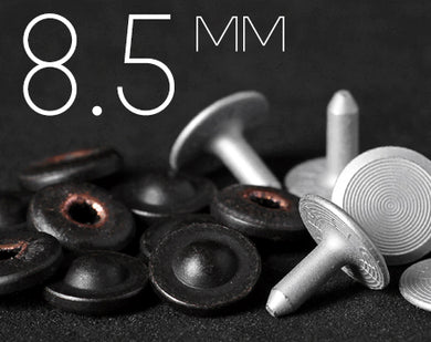 YKK | 8.5mm Hollow Nipple Jeans Rivet with Solid Copper Tack | YR-ON85C