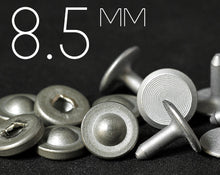 Load image into Gallery viewer, YKK | 8.5mm Hollow Nipple Jeans Rivet with Solid Copper Tack | YR-ON85C