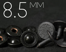 Load image into Gallery viewer, YKK | 8.5mm Full-brass Hollow Nipple Jeans Rivet with Matching Tack | YR-ON85M