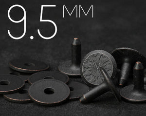 YKK | 9.5mm 솔리드 구리 청바지 리벳 | YR-WN95