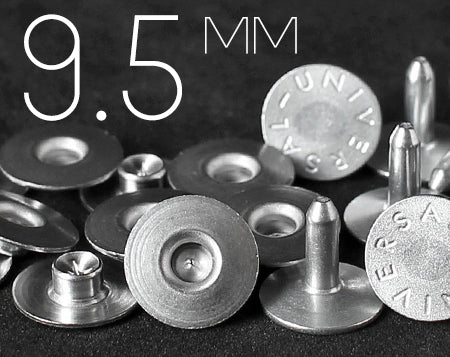 YKK | 9.5mm Bull's Eye Jeans Rivet with Long Tack | YR-WU95