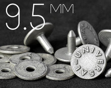 이미지를 갤러리 뷰어에 로드 , YKK | 9.5mm 솔리드 구리 청바지 리벳 | YR-WN95