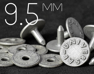 YKK | 9.5mm 솔리드 구리 청바지 리벳 | YR-WN95