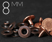 이미지를 갤러리 뷰어에 로드 , YKK | 9.5mm 솔리드 구리 청바지 리벳 | YR-WN95