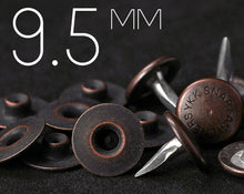 Load image into Gallery viewer, YKK | 9.5mm Bull's Eye Jeans Rivet with Matching Aluminum Tack | YR-WY95A