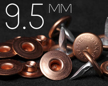 Load image into Gallery viewer, YKK | 9.5mm Bull's Eye Jeans Rivet with Matching Aluminum Tack | YR-WY95A