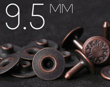 Load image into Gallery viewer, YKK | 9.5mm Full-brass Bull's Eye Jeans Rivet | YR-WY95M