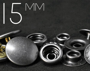 YKK | 15mm Convex Top Ring-spring Snap Fastener | YC15-SK35M