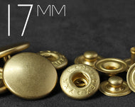 YKK | 27L / 17MM Convex Top S-spring Snap Fastener | YC17-SW35