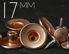 이미지를 갤러리 뷰어에 로드 , YKK | 17mm One-piece Concave-top Jeans Button with Aluminum Matching Tack | YSCB-CC17FY