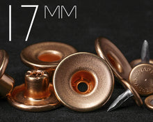 이미지를 갤러리 뷰어에 로드 , YKK | 17mm One-piece Concave-top Jeans Button with Aluminum Matching Tack | YSCB-CC17Y