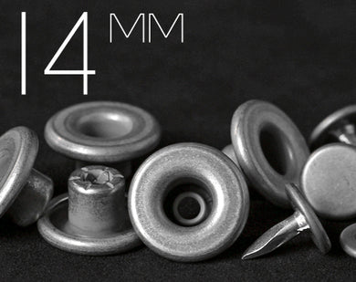 YKK | 14mm One-piece Flat-top Jeans Button | YSCB-F14