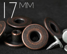 이미지를 갤러리 뷰어에 로드 , YKK | 16.8mm IWJ 싱글 프롱 청바지 단추 | YPCB-W168