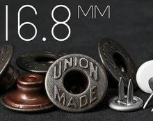 Load image into Gallery viewer, YKK | 16.8mm &#39;Union Made&#39; Twin Prong Jeans Button | YSCB-UT168