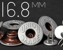 Load image into Gallery viewer, YKK | 16.8mm &#39;Union Made&#39; Twin Prong Jeans Button | YSCB-UT168