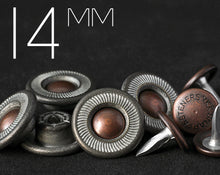 Load image into Gallery viewer, YKK | 14mm Short-shank 3-in-1 Bi-color Jeans Button  | YSCB-XB14M