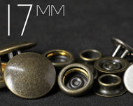 YKK | 27L / 17MM Convex Top Twin-prong Press Snap Fastener | YTC17-SX70