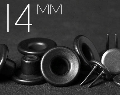 YKK | 14mm Long-shank One-piece Concave-top Extra-Long-Twin-Prong Jeans Button | YTCB-CC14E