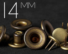 Load image into Gallery viewer, YKK | 14mm Long-shank One-piece Concave-top Twin-prong Jeans Button | YTCB-CC14
