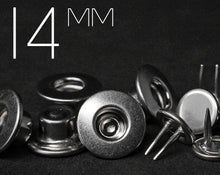 Load image into Gallery viewer, YKK | 14mm Flat-top Twin-prong Jeans Fly Button with Extra-long Tack | YTCB-CF14E